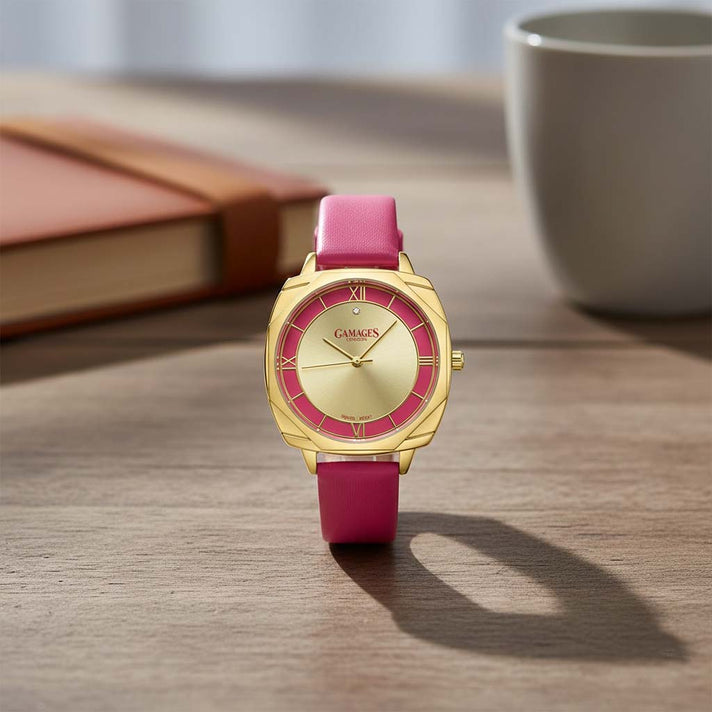 Gamages Of London: Ladies Resplendent Diamond Watch in Stainless Steel with Goldtone 7725050 2