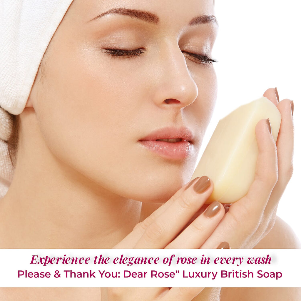 Please & Thank You Dear Rose Luxury British Soap 100gm