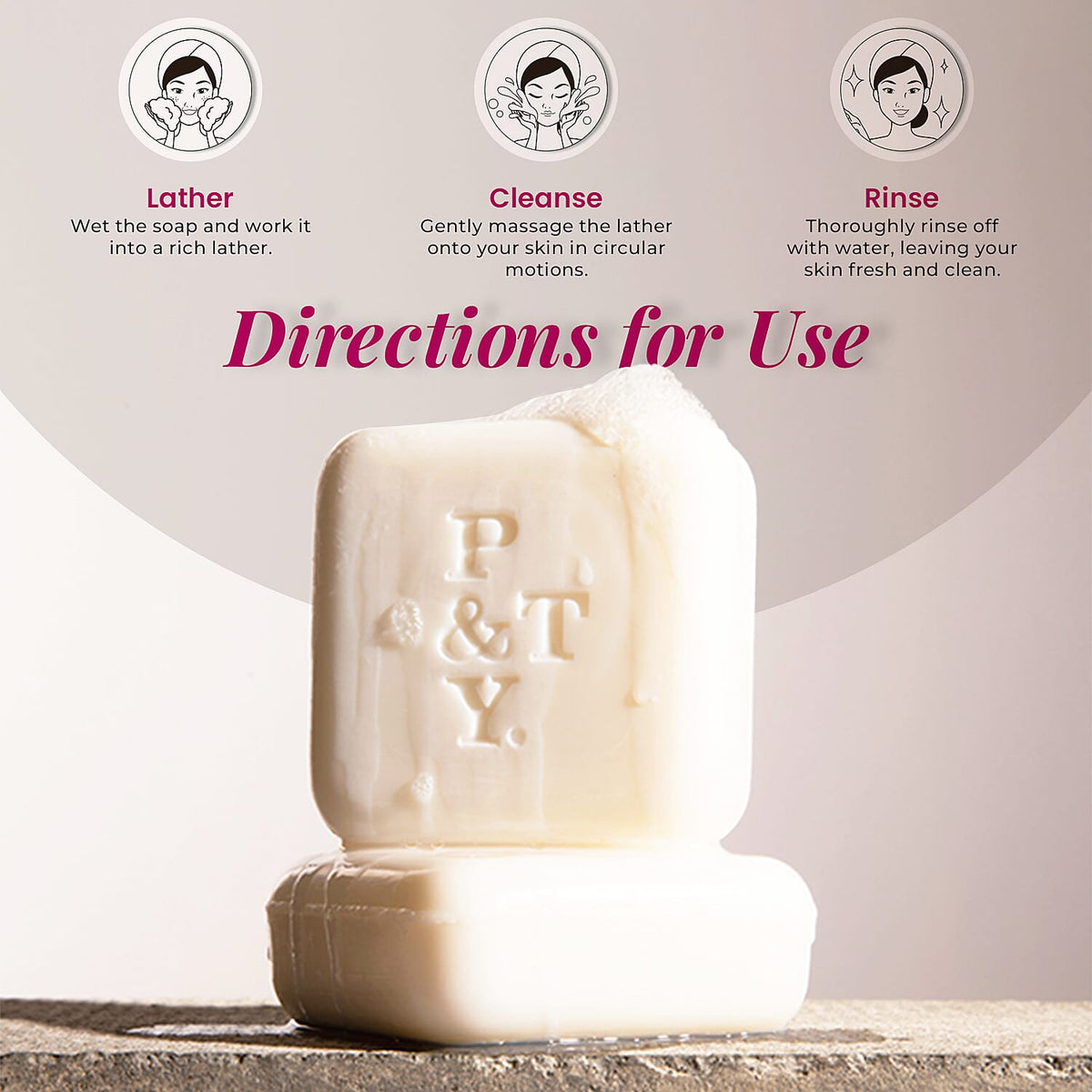 Please &amp; Thank You Dear Rose Luxury British Soap 100gm 7725935 5