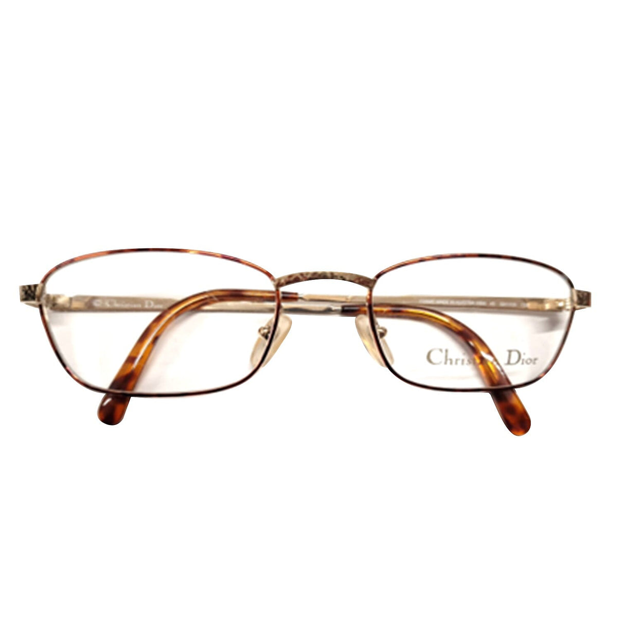 Christian Dior Rectangular Metal Tort Frame Readers (Power 3.5) - Golden V32513334 0