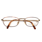 Christian Dior Rectangular Metal Tort Frame Readers (Power 3.5) - Golden_7726098