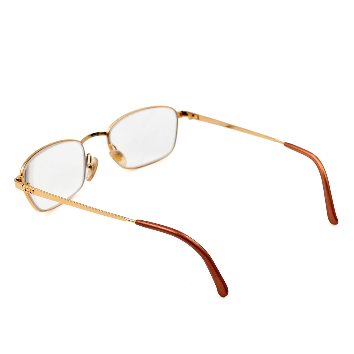 Christian Dior Rectangular Metal Frames with Pink Tips Readers (Power 4.0) - Gold V32512522 4