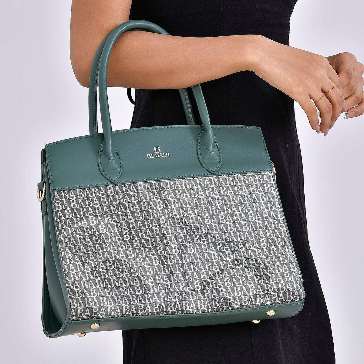 Leatherette Crossbody Bag with Shoulder Strap and Handle Drop 7726371 3