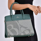 PU Patterned Crossbody Bag (Size 32x12x26 cm) - Green_7726371_2