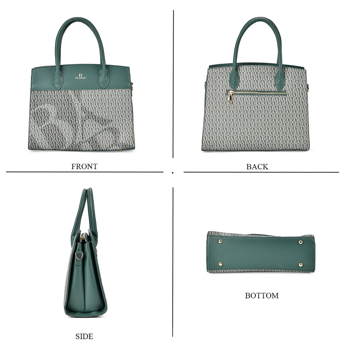 Leatherette Crossbody Bag with Shoulder Strap and Handle Drop 7726371 4