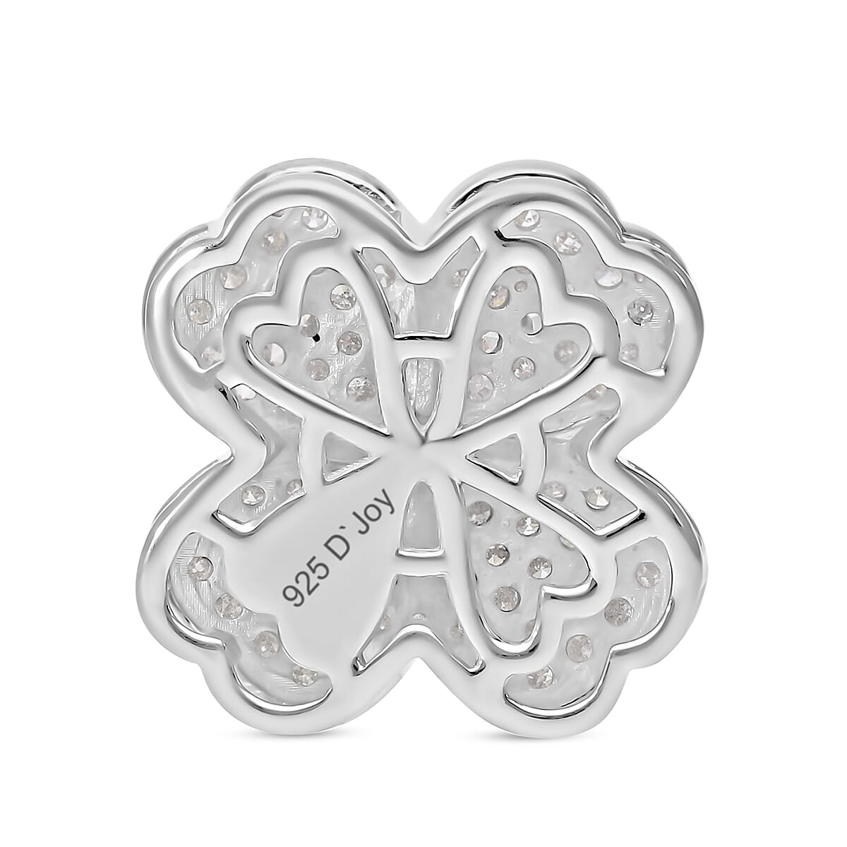 Biggest Designer Inspired- Diamond (G-H) Pendant in Platinum Overlay Sterling Silver 0.50 Ct. 7726881 3