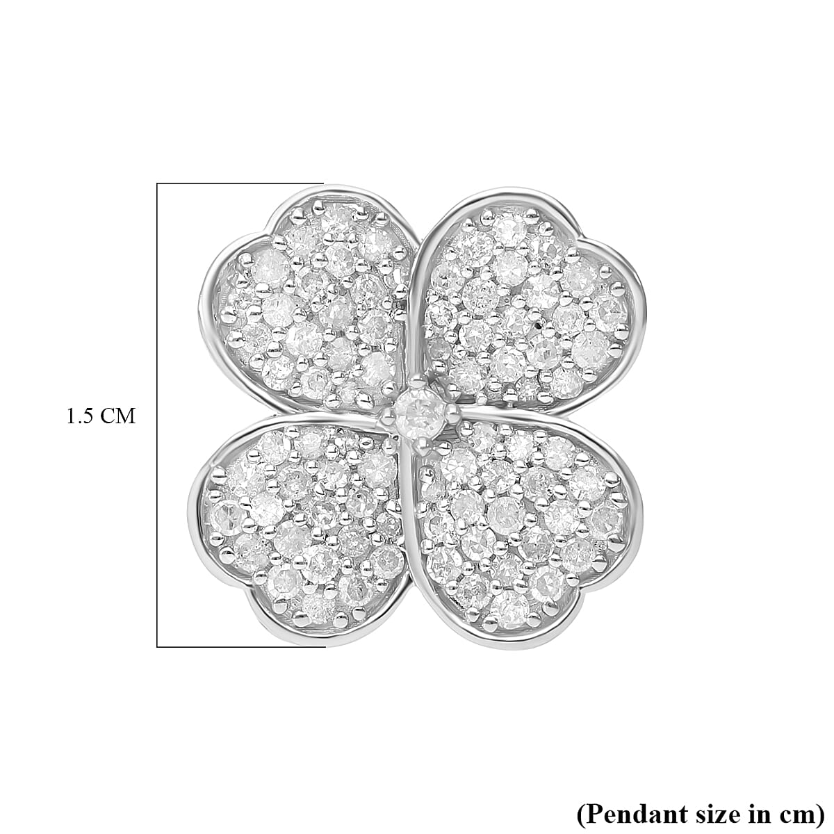 Biggest Designer Inspired- Diamond (G-H) Pendant in Platinum Overlay Sterling Silver 0.50 Ct. 7726881 4