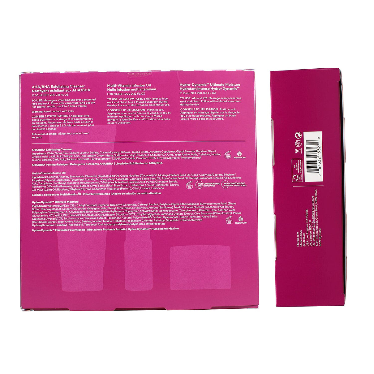 Murad Hydrate Trial Kit 3Pc (Incl. 60ml Exfoliating Cleanser, 15ml Moisture and 10ml Multi Vitamin Oil) 7728576 6