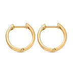 Designer Inspired - Natural Diamond Hoop Earrings in Yellow Gold Plated Sterling Silver_7729418_3
