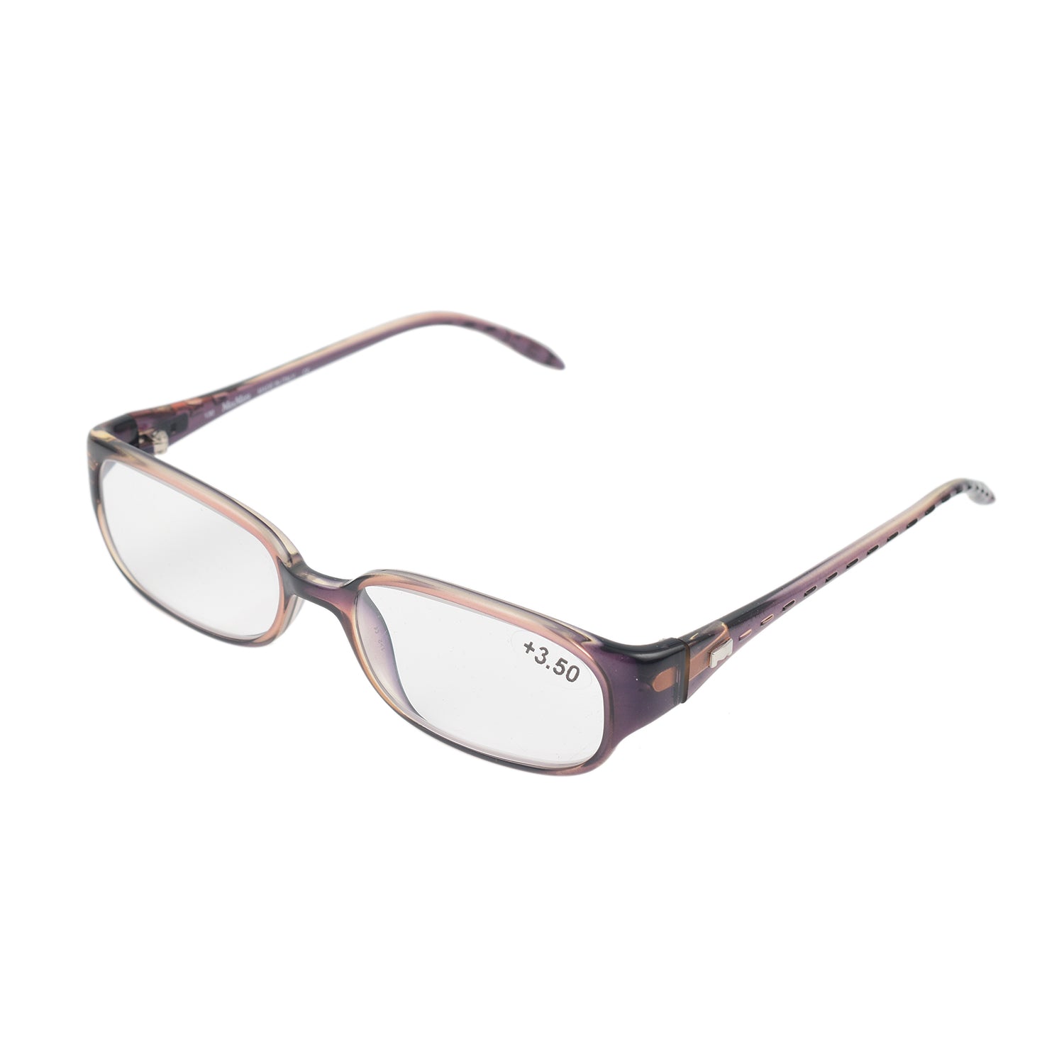 MAX MARA Rectangular Readers with Decorative Temples (Power 3.5) - Grey V32515574 1