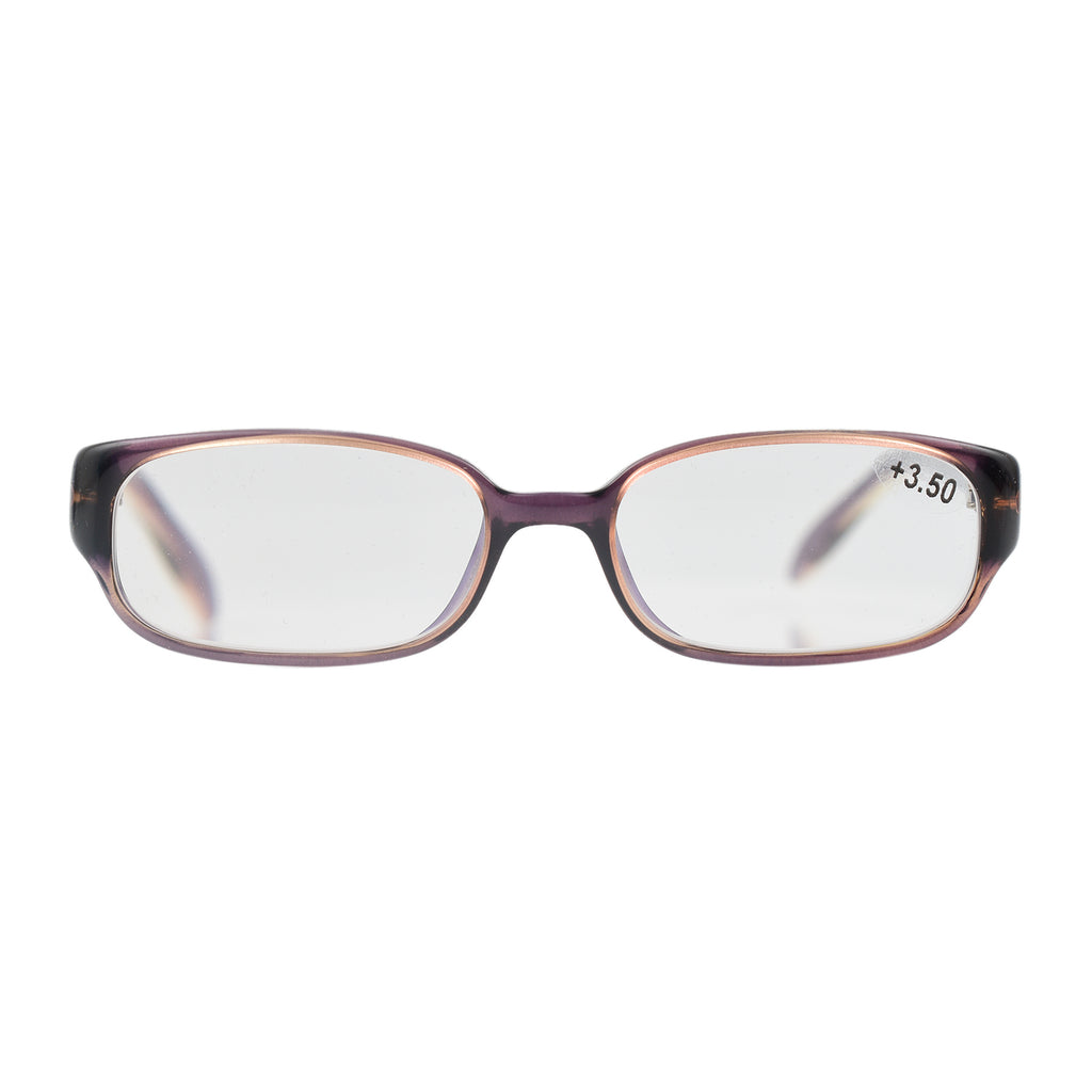 MAX MARA Rectangular Readers with Decorative Temples (Power 3.5) - Grey_7729455_2