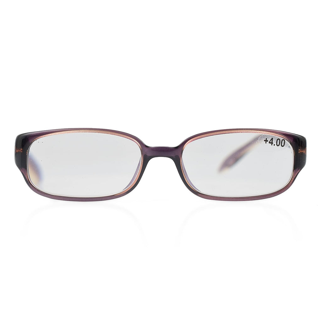 MAX MARA Rectangular Readers with Decorative Temples (Power 4.0) - Grey_7729503