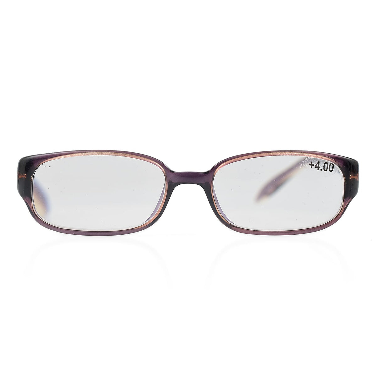 Max Mara Rectangular Readers with Decorative Temples (+4.0 Power) V32572708 0