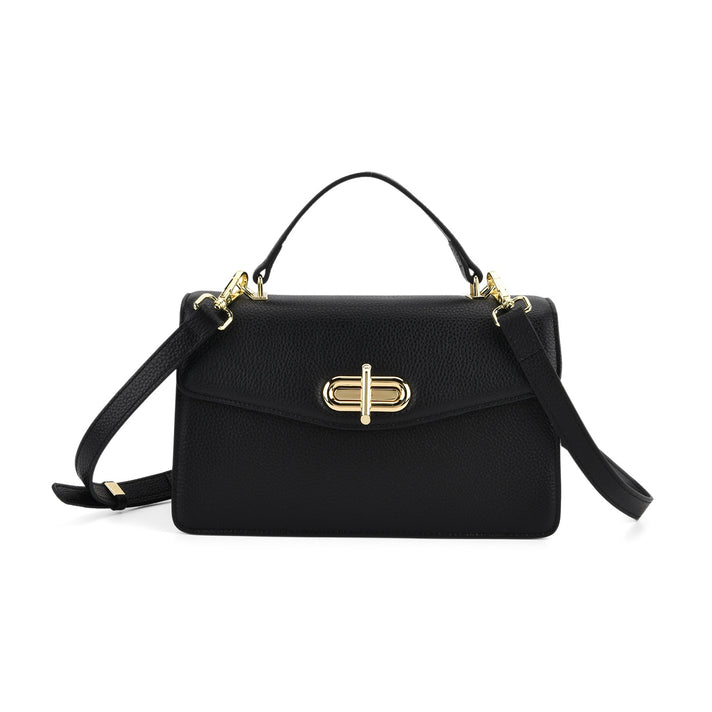 Genuine Leather Flap Crossbody Bag with Handle Drop 7730138 1