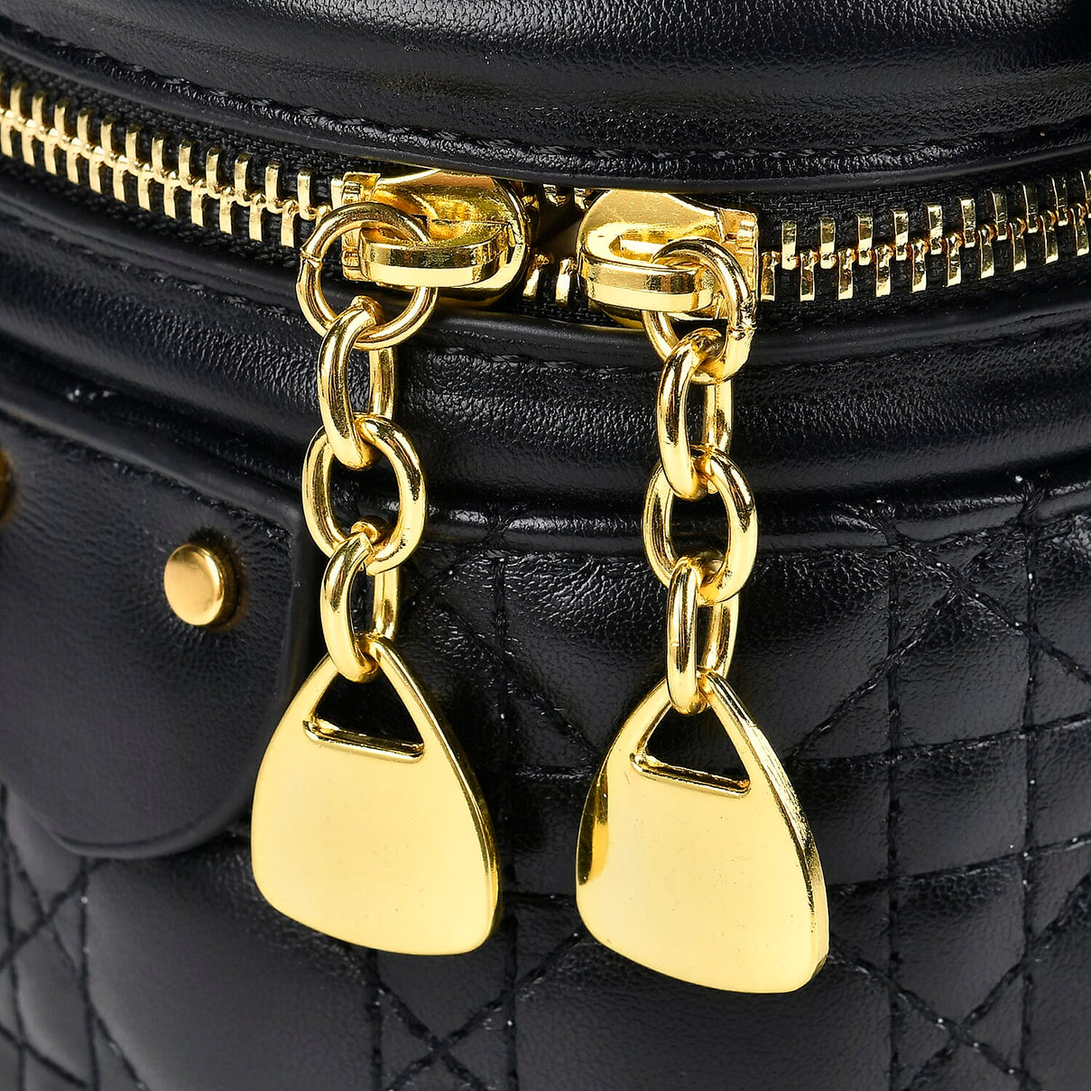 Designer Inspired Crossbody Scarf Bucket Bag with Detachable Shoulder Strap - Black 7730332 6