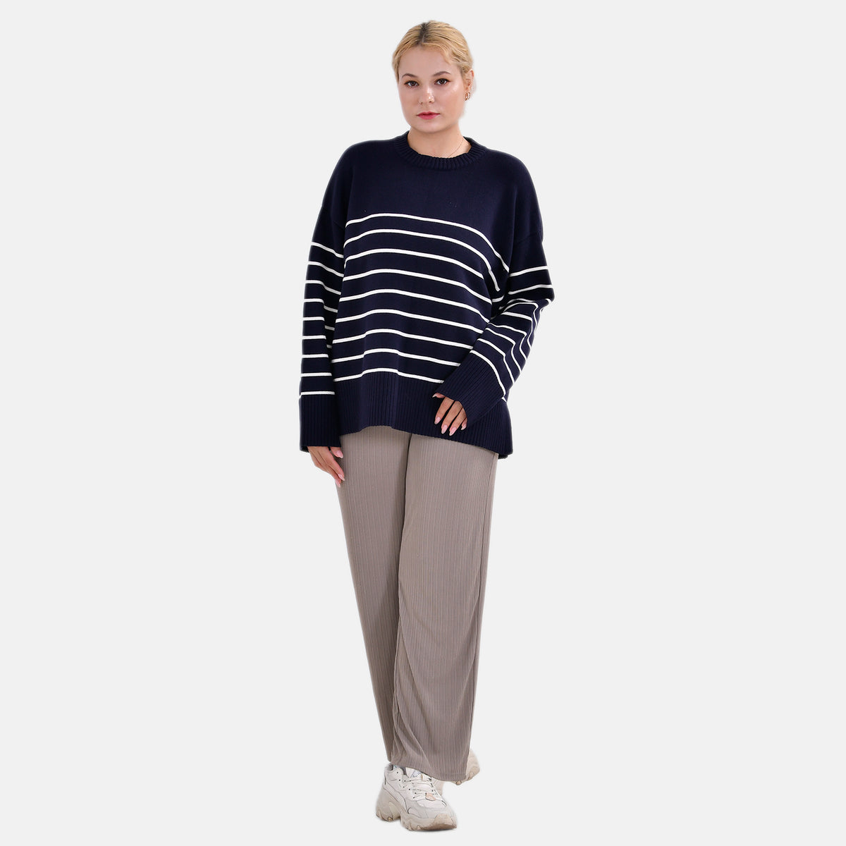 La Marey Striped Relaxed Fit Jumper V32515830 0