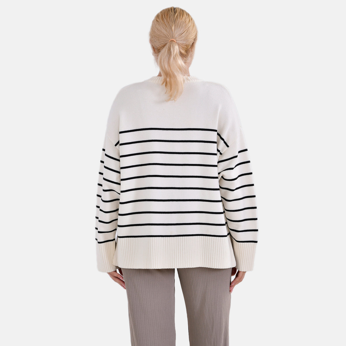 La Marey Striped Relaxed Fit Jumper 7731796 2