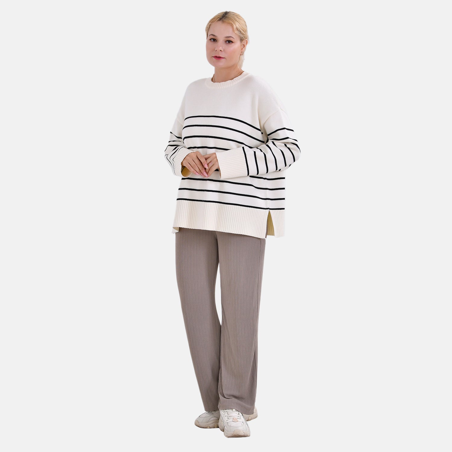 La Marey Striped Relaxed Fit Jumper 7731816 0