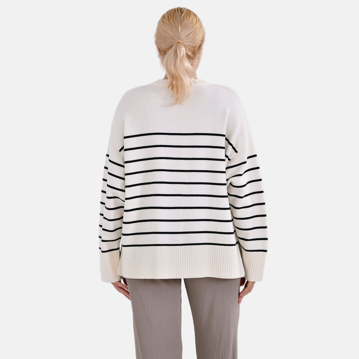 La Marey Striped Relaxed Fit Jumper 7731816 2