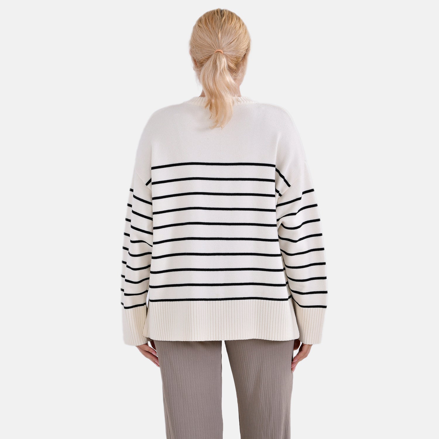 La Marey Striped Relaxed Fit Jumper 7731816 2