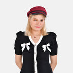 Classic Baker Boy Bretan Hat - Red_7733320_1