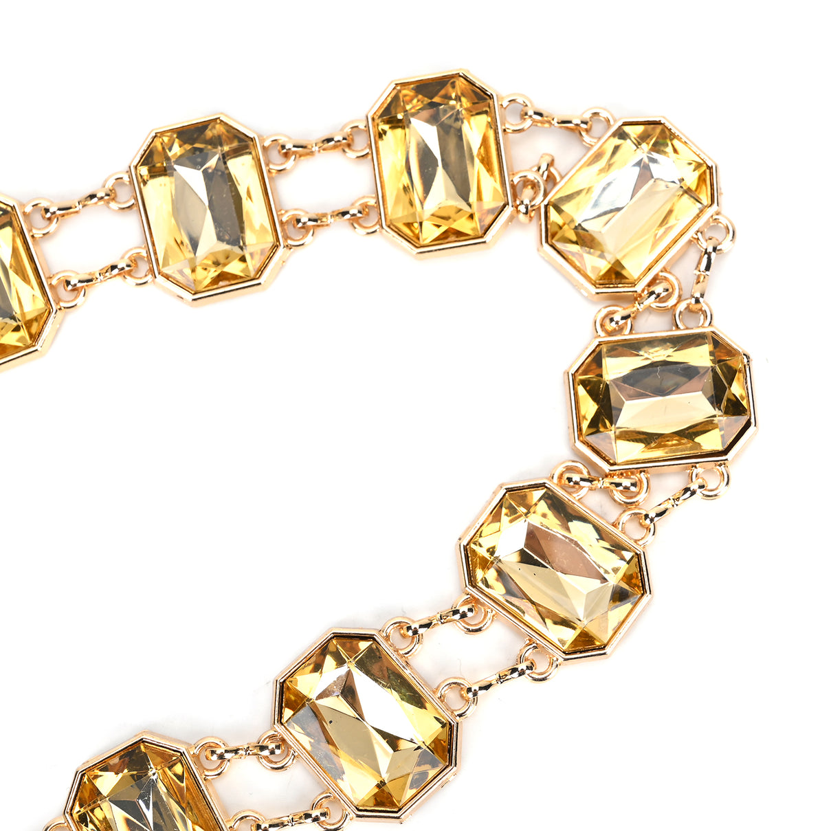 Women Concho Chain-Link Belt (Free Size, 105 cm) - Golden 7733600 4