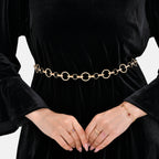 Women Ring Chain-Link Belt (Free Size,108 cm) - Golden_7733614_1