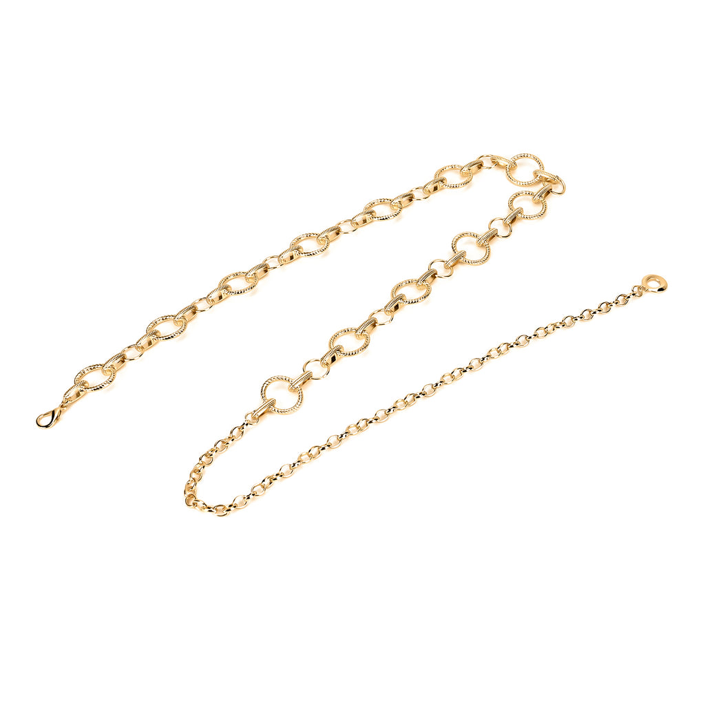 Women Ring Chain-Link Belt (Free Size,108 cm) - Golden_7733614_3