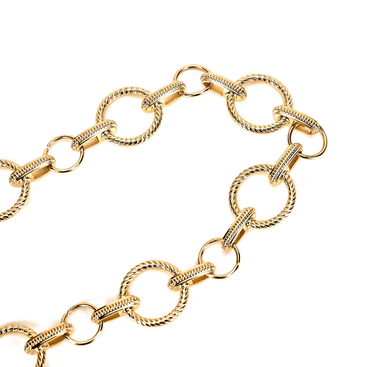 Women Ring Chain-Link Belt (100cm) - Golden V32515573 5