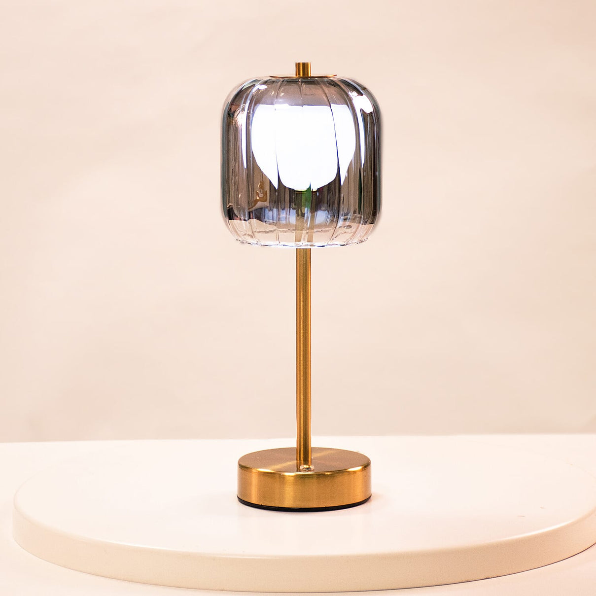 Lesser and Pavey Rechargeable Cordless Touch Lamp - Gold &amp; Grey 7736686 2