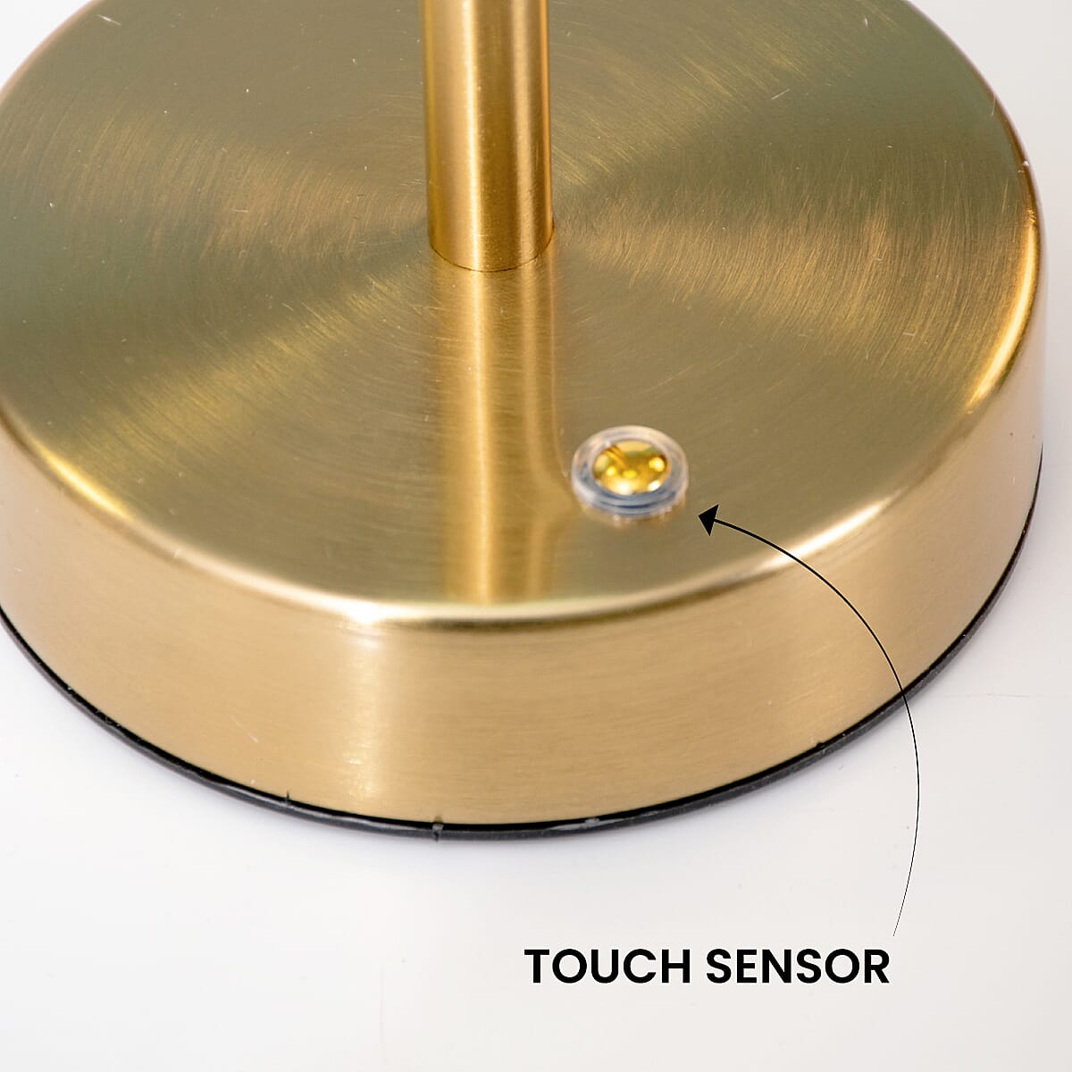 Lesser and Pavey Rechargeable Cordless Touch Lamp - Gold &amp; Grey 7736686 3