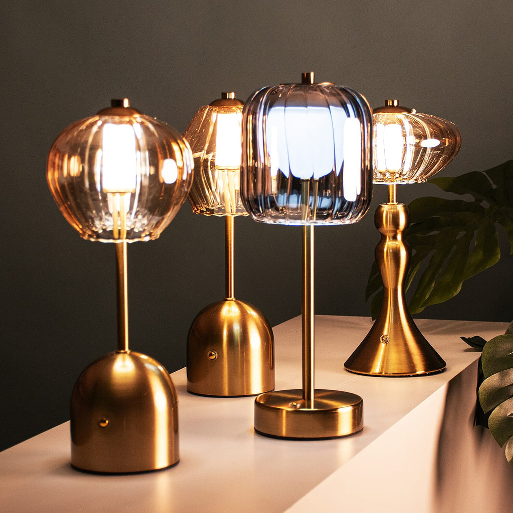 Lamp Shade (Size 12x12x33 cm) - Gold