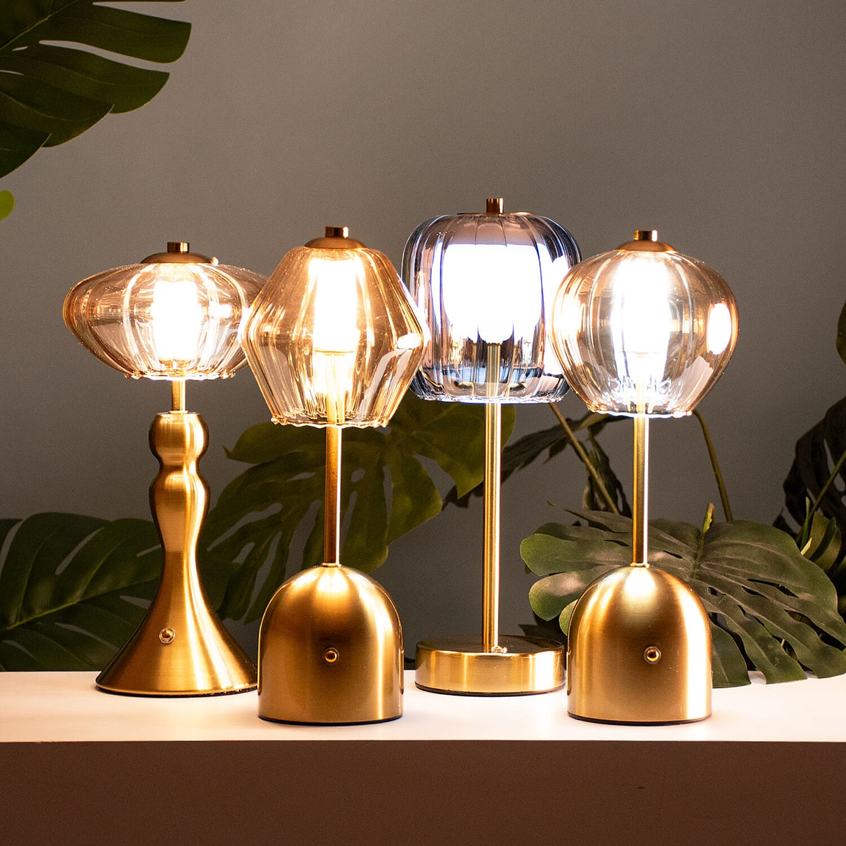Lesser and Pavey Rechargeable Cordless Touch Lamp - Gold &amp; Grey 7736686 6