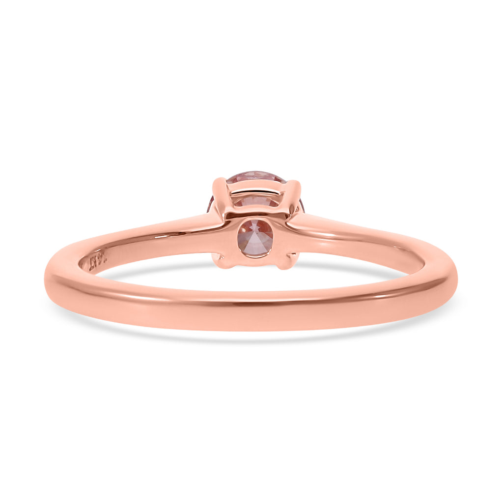 Luxuriant Diamond - 14K Rose Gold SGL Certified VS Lab Grown Pink Diamond Solitaire Ring 0.50 Ct._7737237_4