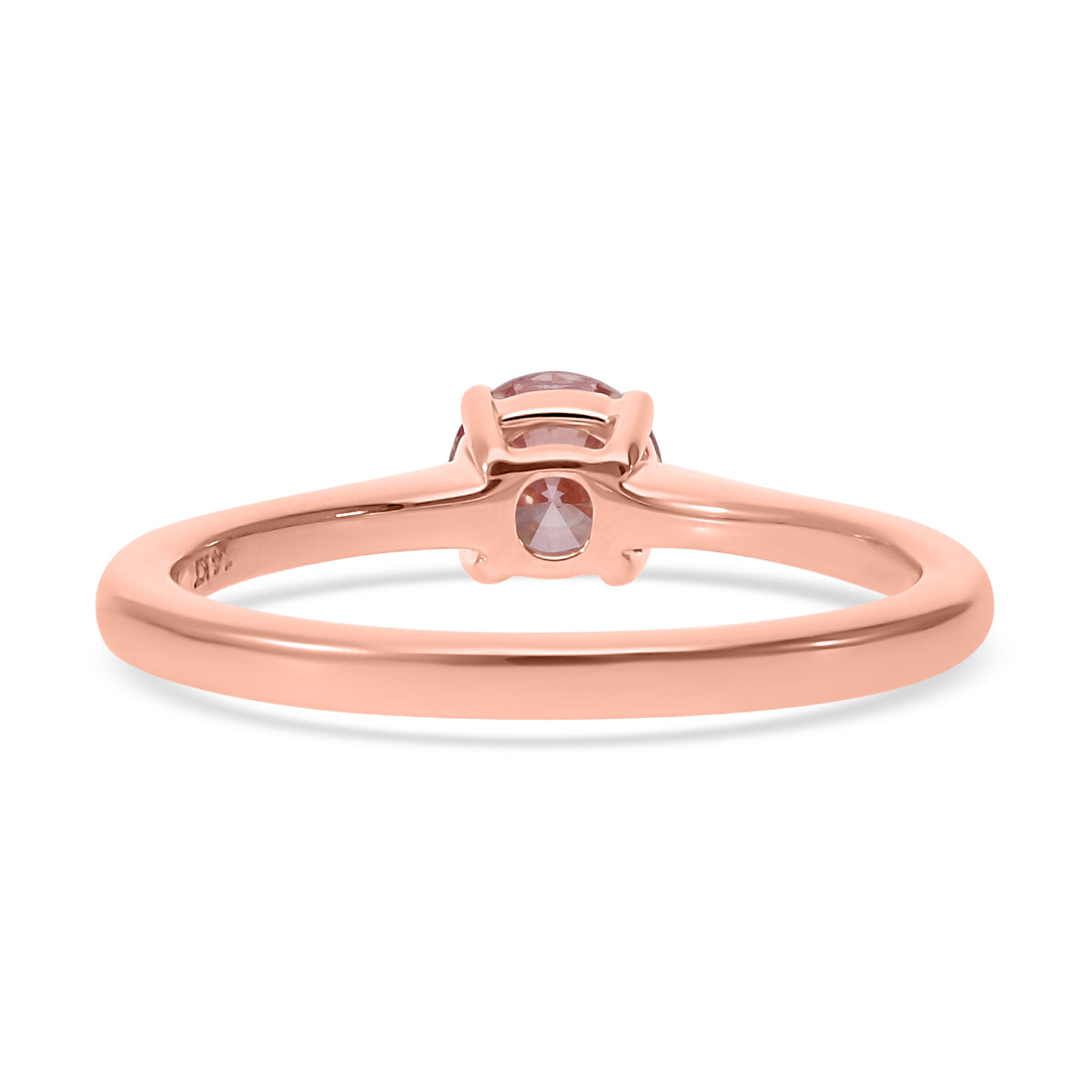 LUXURIANT 14K Rose Gold SGL Certified VS Lab Grown Pink Diamond Solitaire Ring 0.50 Ct. 7737237 5