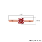 Luxuriant Diamond - 14K Rose Gold SGL Certified VS Lab Grown Pink Diamond Solitaire Ring 0.50 Ct._7737237_5