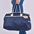 First Time Ever - Tamsy Travel Duffel Bag with Double Handle - Blue