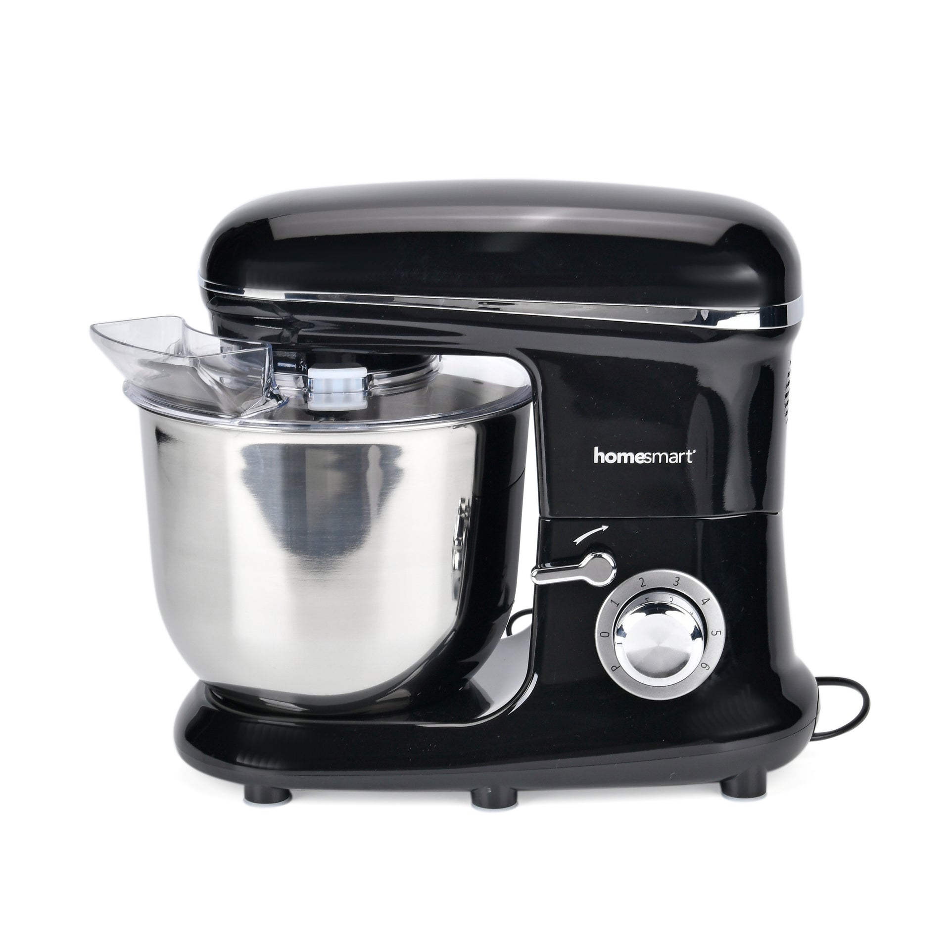 HOMESMART Stand Mixer with 3 Blades, 6 Speed Rotary Control Etc. (6.0 L,1500W ) - Black 7740055 0