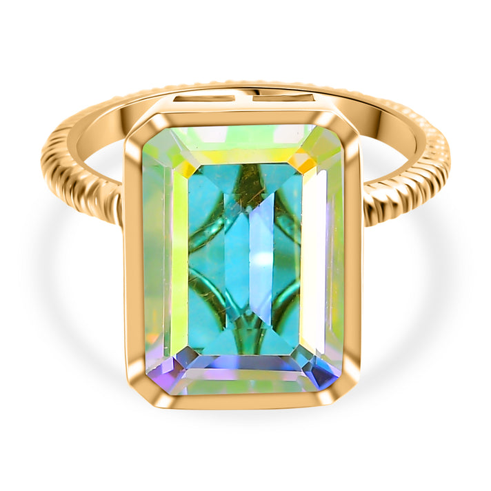 Mercury Mystic Topaz Solitaire Ring in 18K Yellow Gold Vermeil Plated Sterling Silver 7743430 1