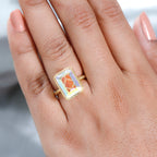 Mercury Mystic Topaz Solitaire Ring in 18K Vermeil Yellow Gold Plated Sterling Silver 8.52 Ct._7743430_2