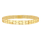 Designer Inspired  - 9K Yellow Gold Honeycomb Bracelet (Size - 7.5), Gold Wt. 7.90  Gms