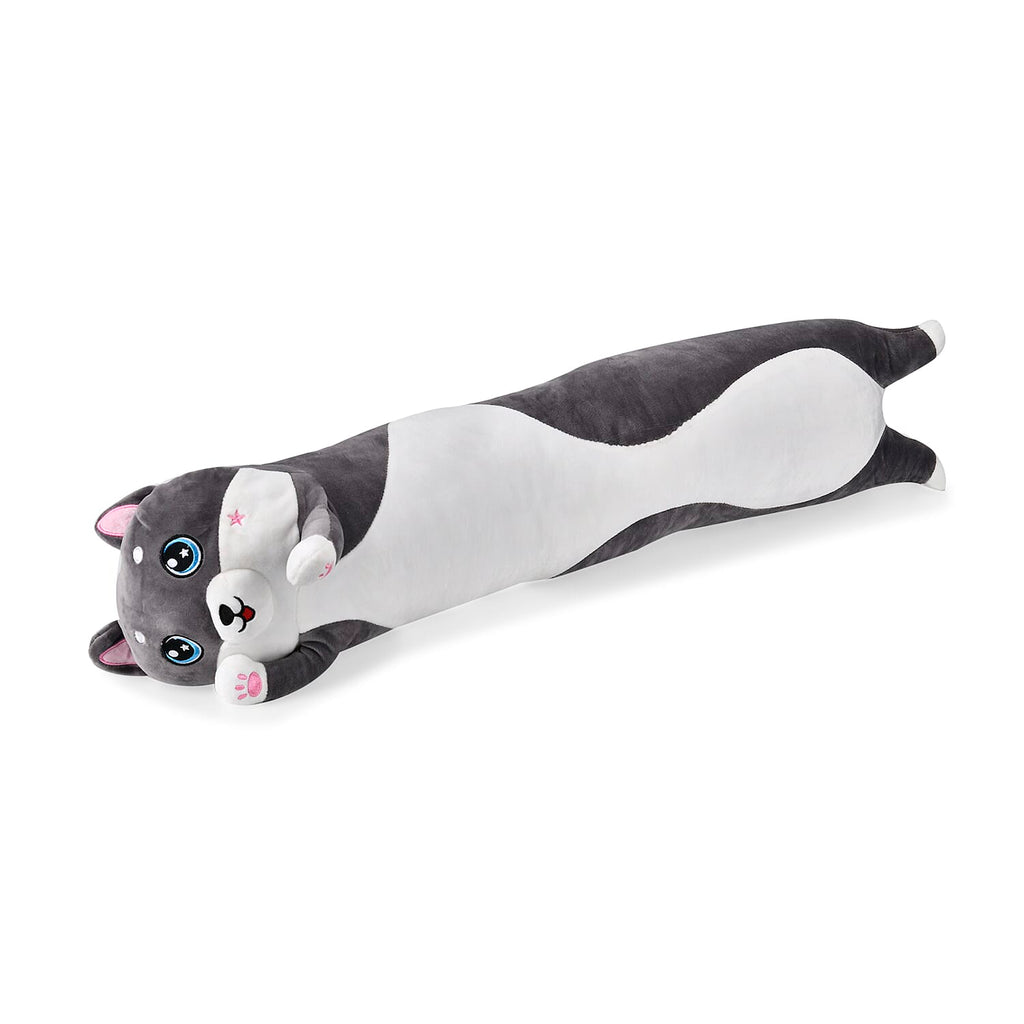 Dog Shape Large Pillow (Size 95x15 cm) - Grey