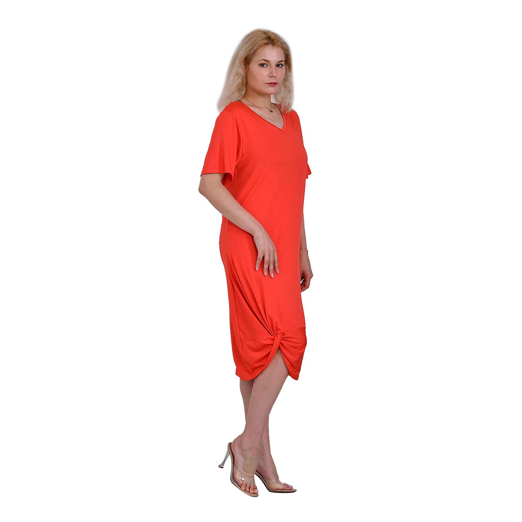 La Marey Jersey One-Piece Dress (Size XL) - Red_7747056_2