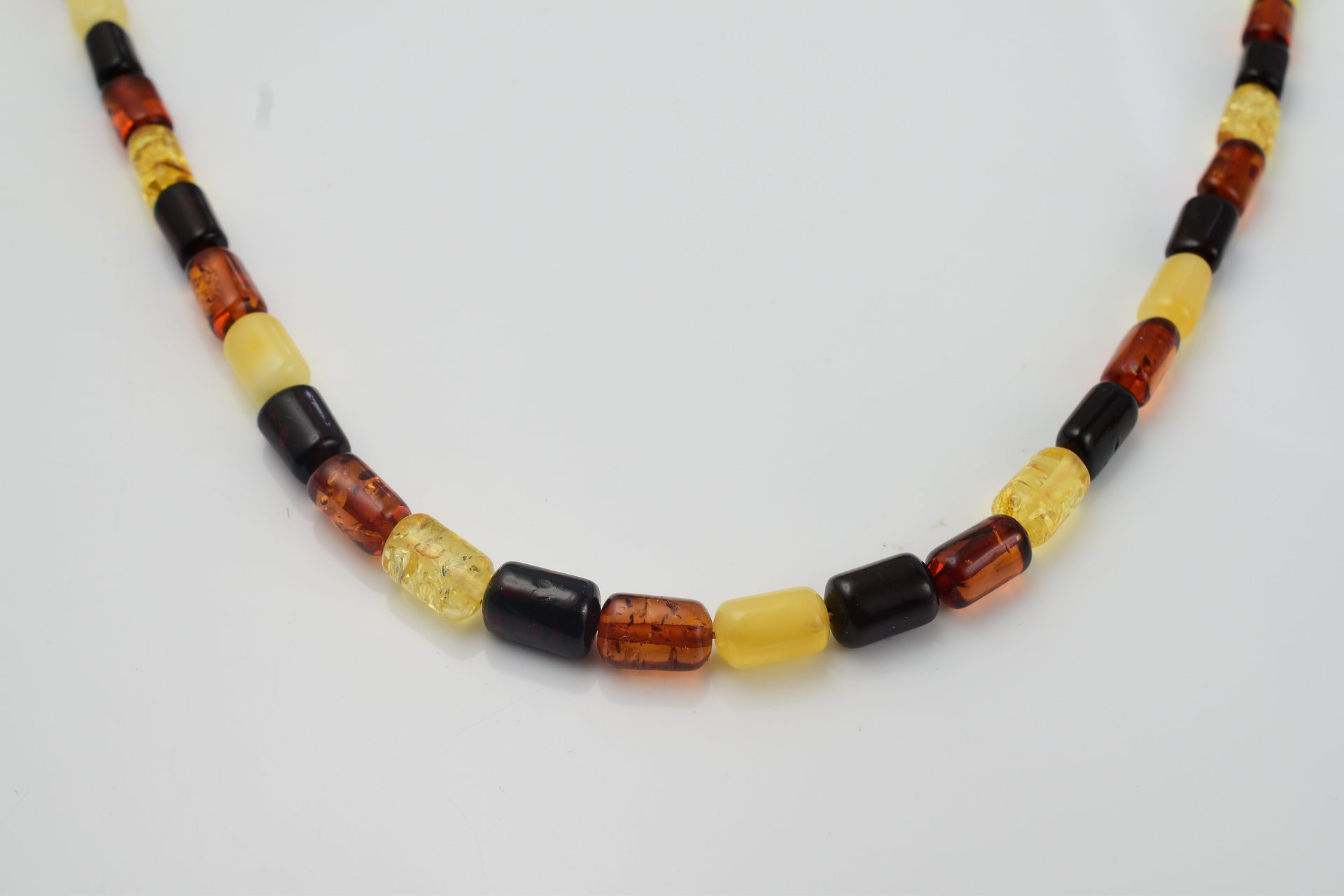 Tuscon Gem Find - Amber Barrel Necklace (Size 18). Total Wt 50 Cts 7747227 0