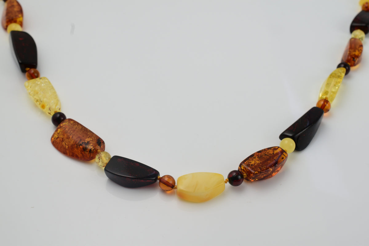 Tucson Gem Find- Rare Size Amber Beads Necklace (Size 28) 7747260 0