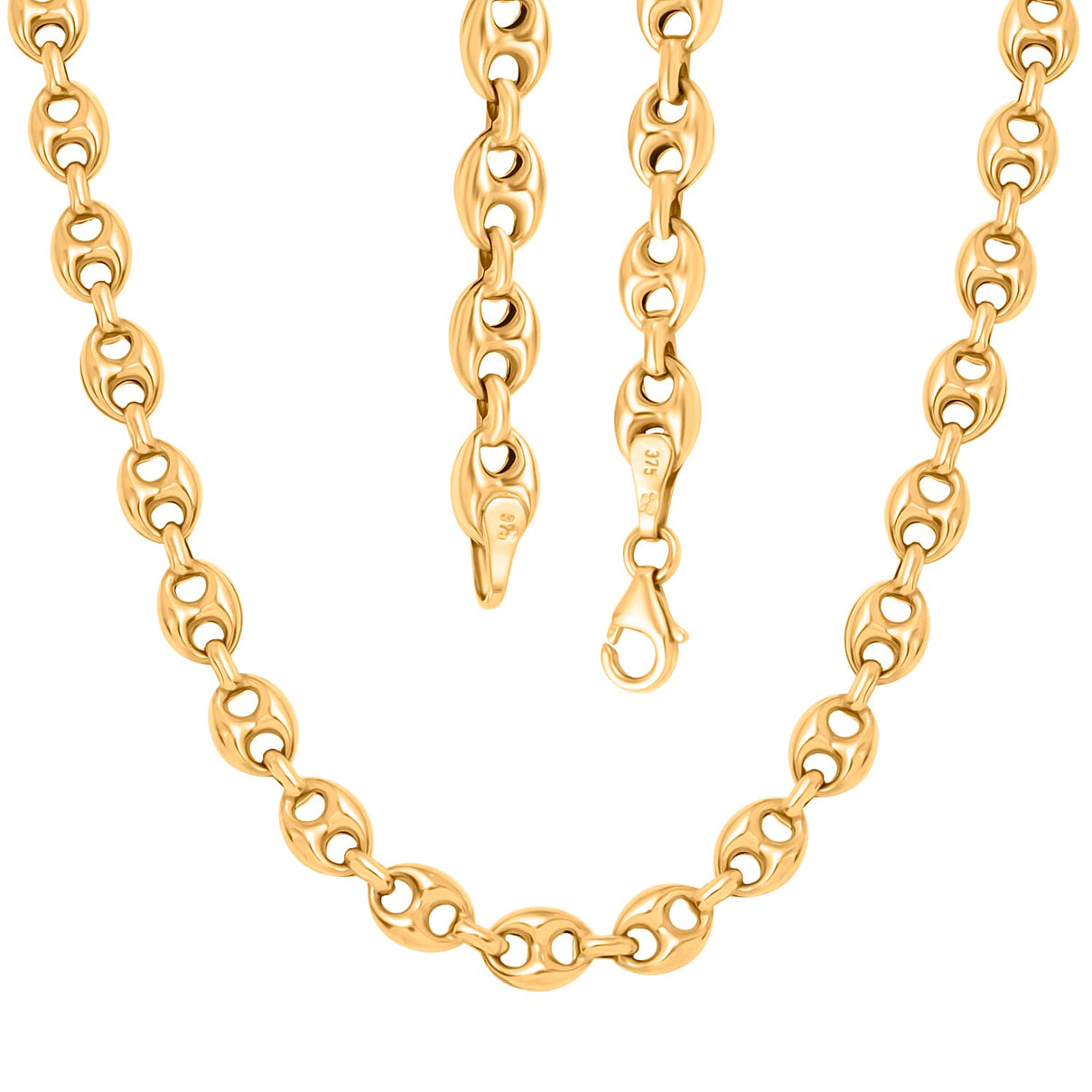 9K Yellow Gold 6 MM Mariner Chain With Lobster Clasp 22 Inch Polished 7747510 3