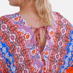Viscose Printed Maxi  - Red & Purple_7747805_5