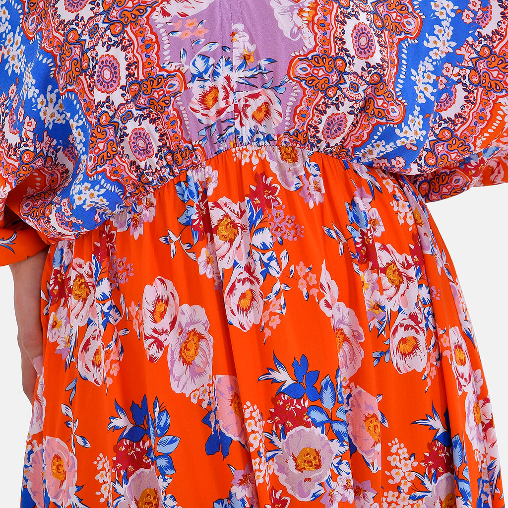 Viscose Printed Maxi  - Red & Purple_7747805_6