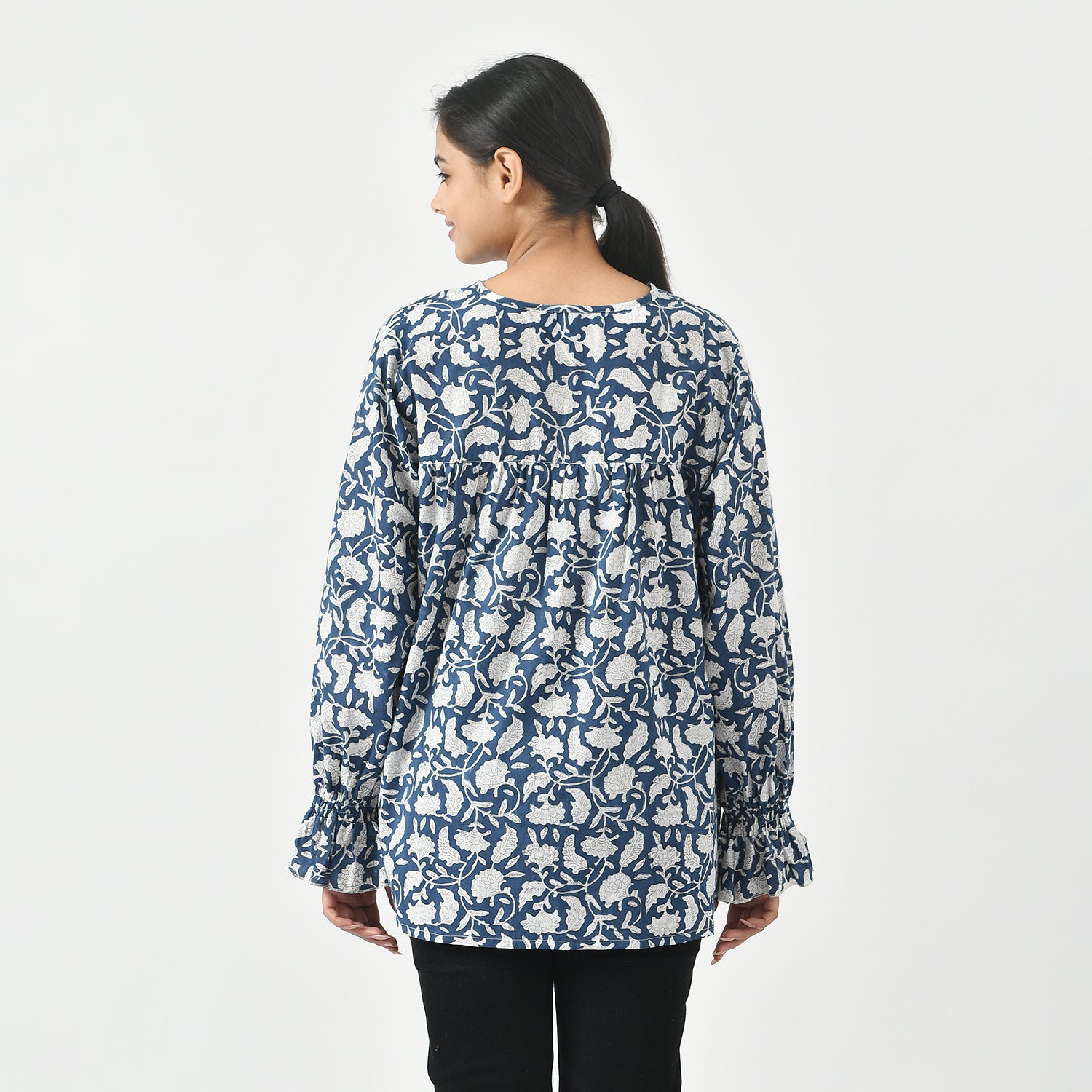 La Marey Pure Cotton Printed Blouse V32534965 2