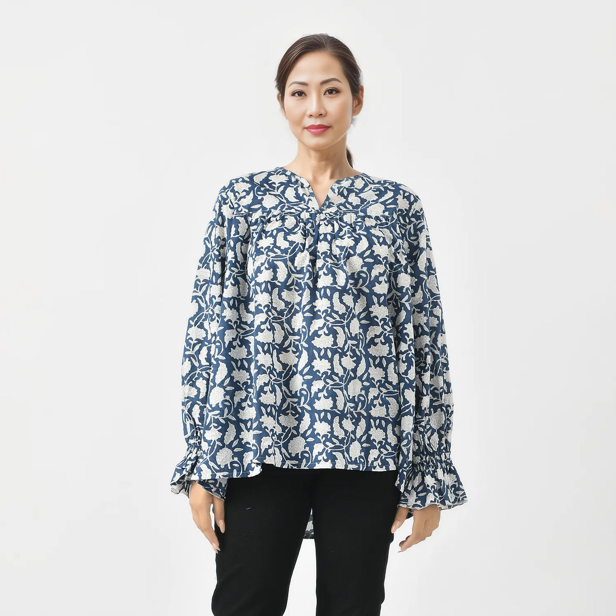 La Marey Pure Cotton Printed Blouse V32534965 4